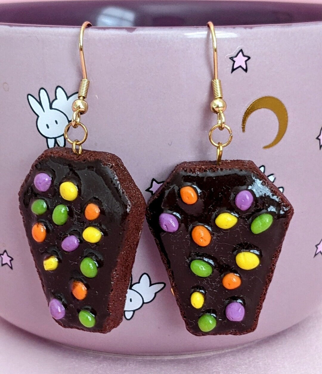 Halloween Cosmic Brownie Earrings Cosmic Brownie Earrings Etsy