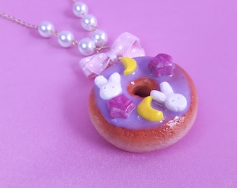 Moonlight Dreams Donut Necklace  **READY TO SHIP**