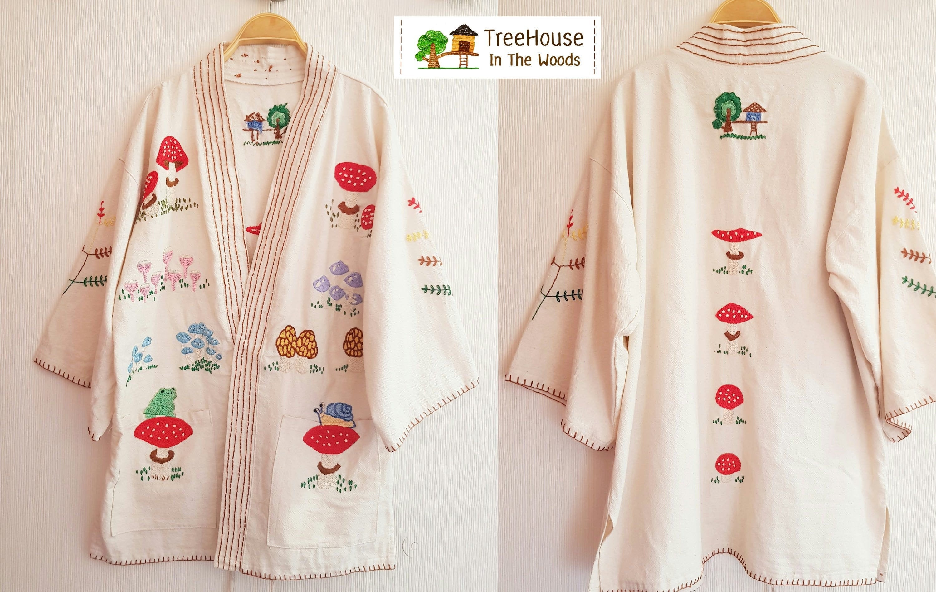 insect embroidery cardigan