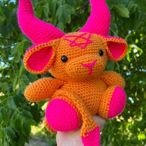 Baphomet Crochet Pattern Amigurumi Plush Toy Cow Devil Goth Halloween Medium Sized Updated Version 11/02/23 DIGITAL DOWNLOAD ONLY image 2