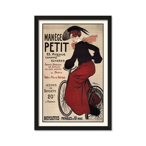 Bicyclettes Manege Petit - Vintage Bicycle Art 11&quot; x 17&quot; - Vintage Wall Art, Wall Art Decor Prints, Room Wall Decor