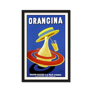 Orangina - Vintage Advertising Poster Art 11" x 17" - Vintage Wall Art, Office Art Decor Prints, Kitchen Wall Decor, Home Decor Gift Idea