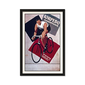 Torpedo Fahrrader Cycle - Vintage Bicycle Art 11&quot; x 17&quot; - Vintage Wall Art, Wall Art Decor Prints, Room Wall Decor