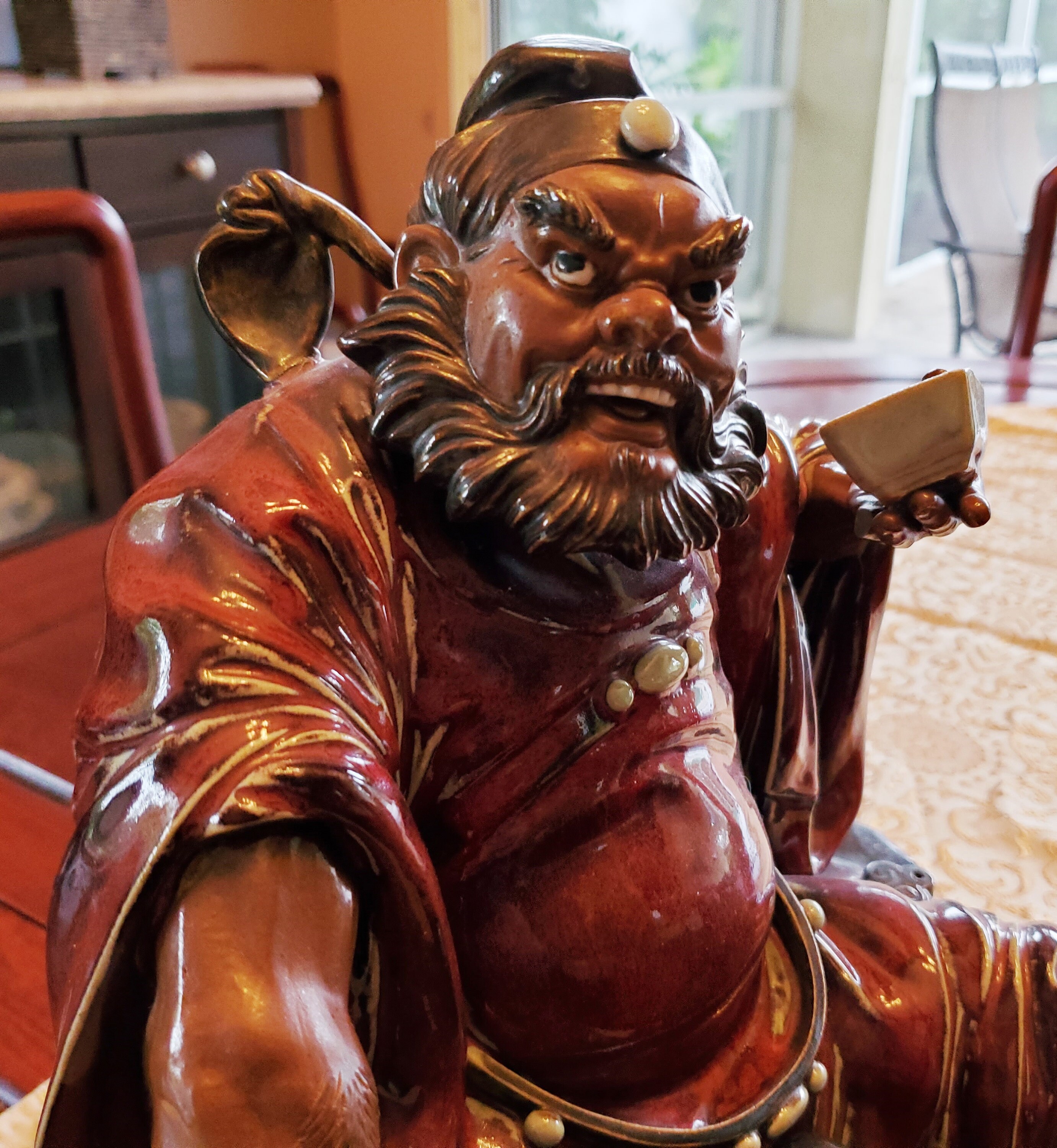 The Jade Emperor Ceramic Statue purchased in Guangzhou Etsy