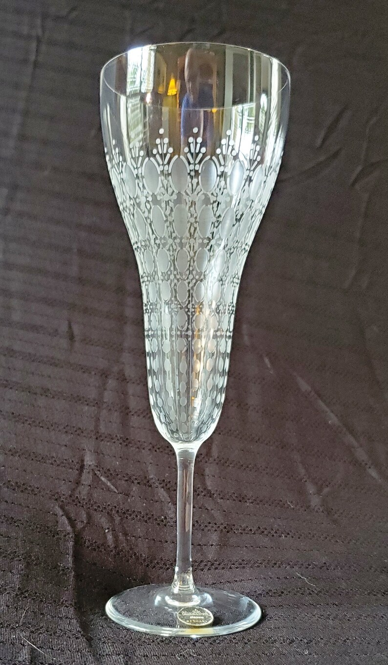 Rosenthal Romance Cut Crystal Champagne Flutes Etsy