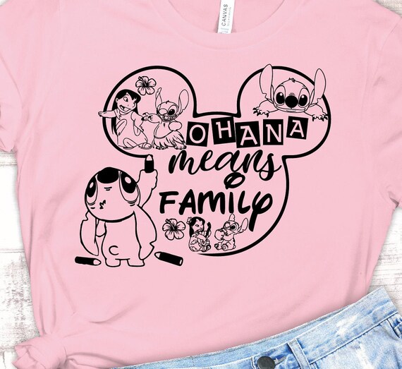 Download Stitch Shirt Svg Disney Quote Svg Ohana Means Family Svg Stitch Cut File Lilo And Stitch Svg Drawing Illustration Digital Shantived Com