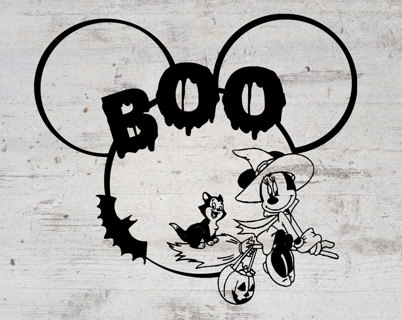 Download Minnie Mouse Boo svg Boo svg Disney Halloween svg ...