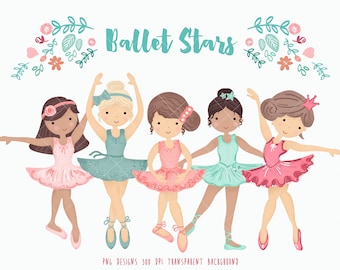 Ballet clipart, Ballerina doll, Ballerina wall art, Ballerina picture, Ballerina art, Ballerina painting, Digital ballet paper, Ballet