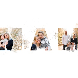 Mother's Day MAM Photoshop Template - MAM Watercolour template