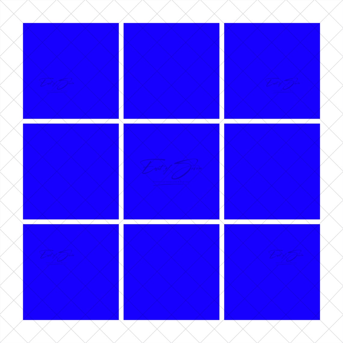 White Photo Box Grid 9 Box Template Template Etsy