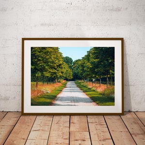 Country road photo, infrastructure digital art print - Instant Download