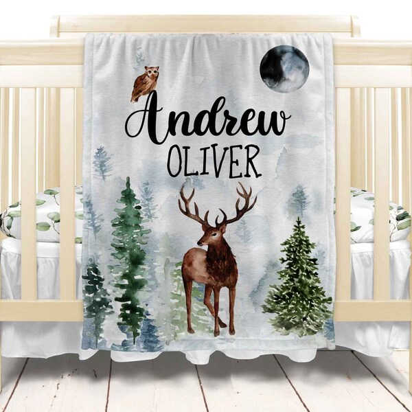 Baby boy bedding deer clearance