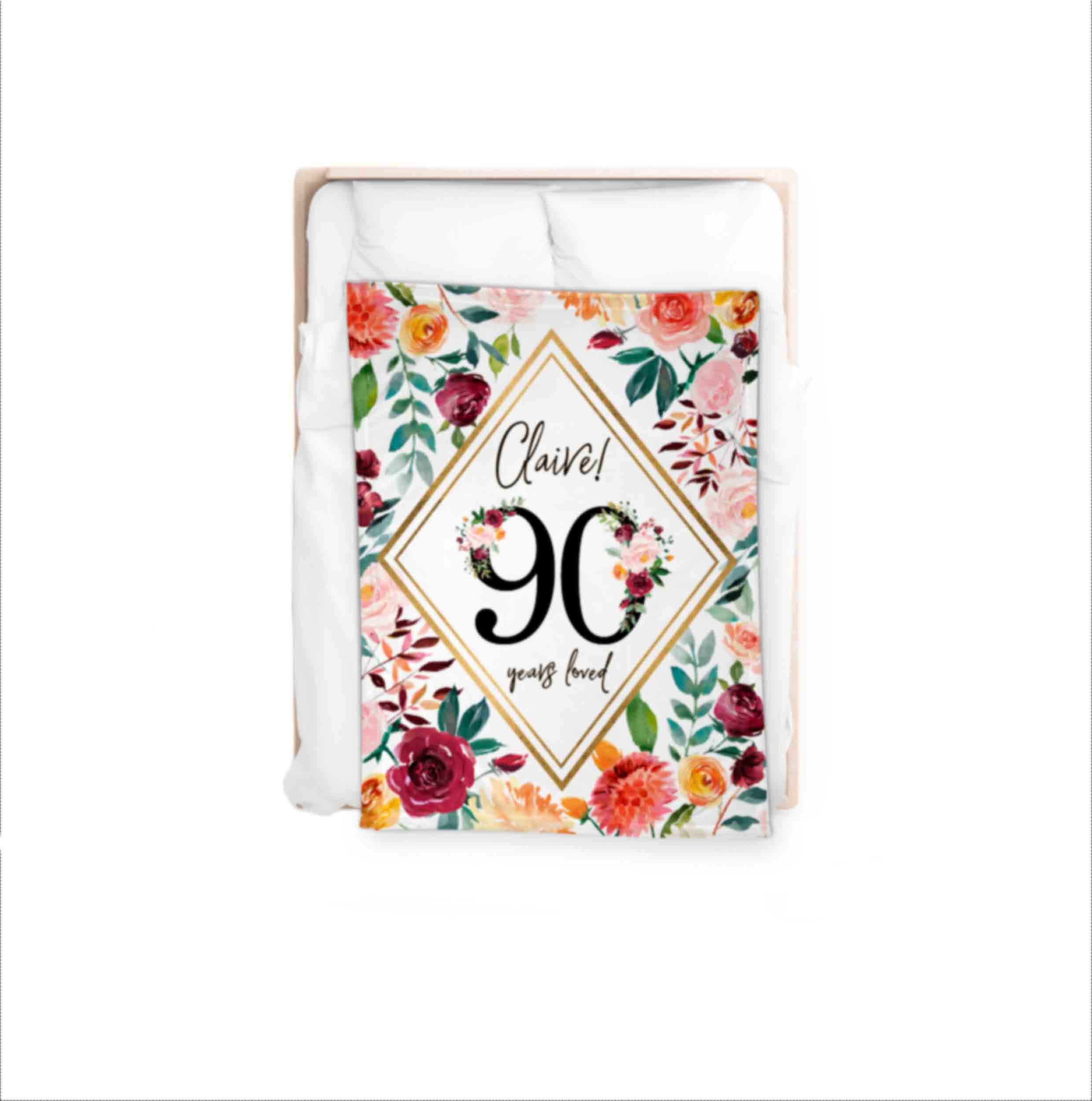 90 Year Old Gift 90 Years Loved 90th Birthday Gifts for Women - Etsy
