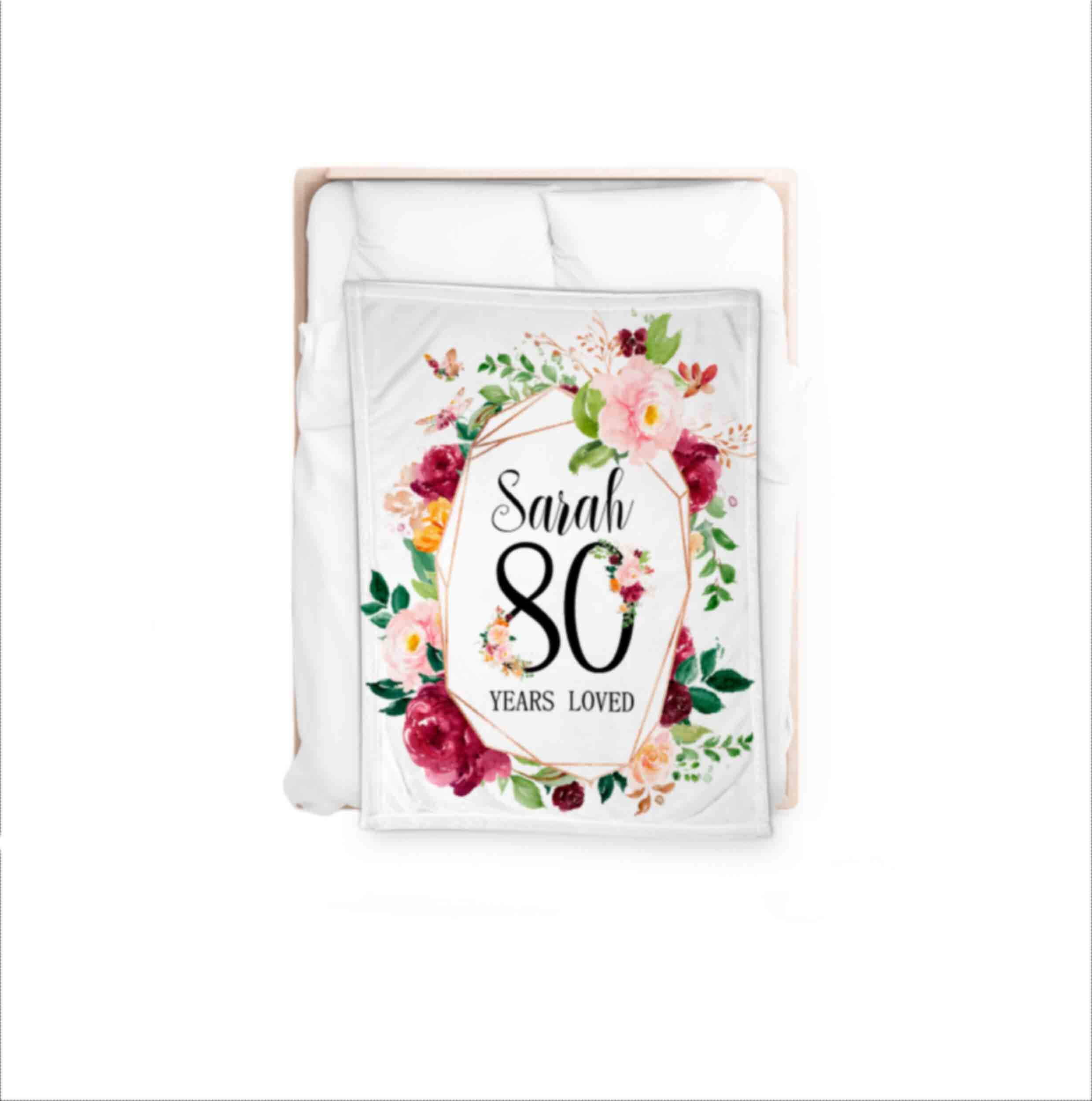 80 Year Old Gift 80 Years Loved 80th Birthday Gifts for Women - Etsy UK