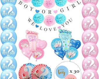Baby Reveal Decorations Etsy