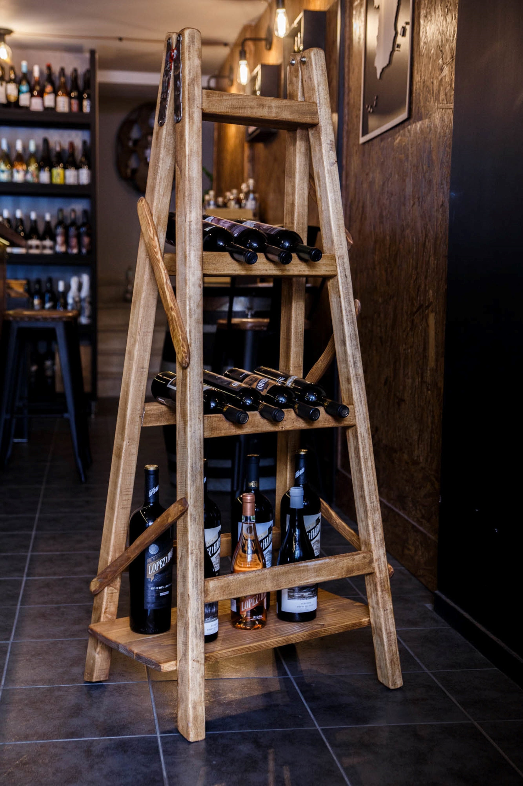 Ladder wine rack new arrivals