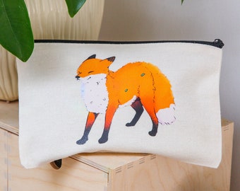 Bolsa Wimbdy Fox ~ Bolsas de animales ~ Bolsa de lápiz ~ Estuche de lápiz estético