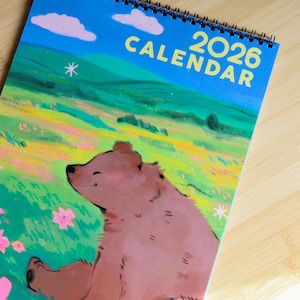Madivoid Wandkalender 2026 ~ Niedliche Wandkalender ~ Planer ~ Notizen ~ Geschenk für Tierliebhaber