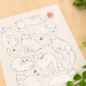Impression de chat ~ Impression d'art animalier ~ Carte de chat mignon ~ Carte d'animal