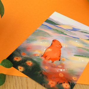 Impression Capybara Nature ~ Impression Fineart animal ~ Jolie carte Capybara