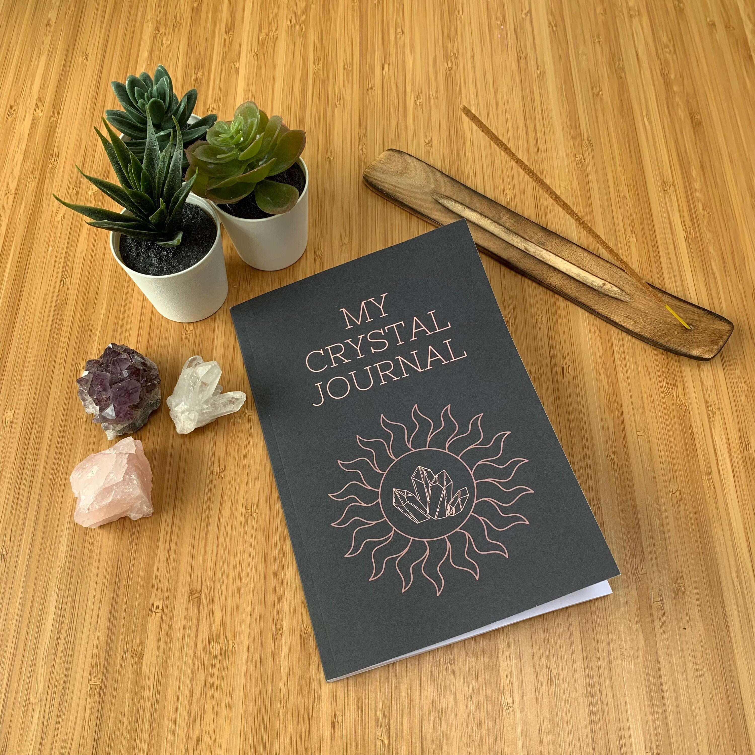 Crystal Journal Workbook Log Book Record Book Crystal Etsy