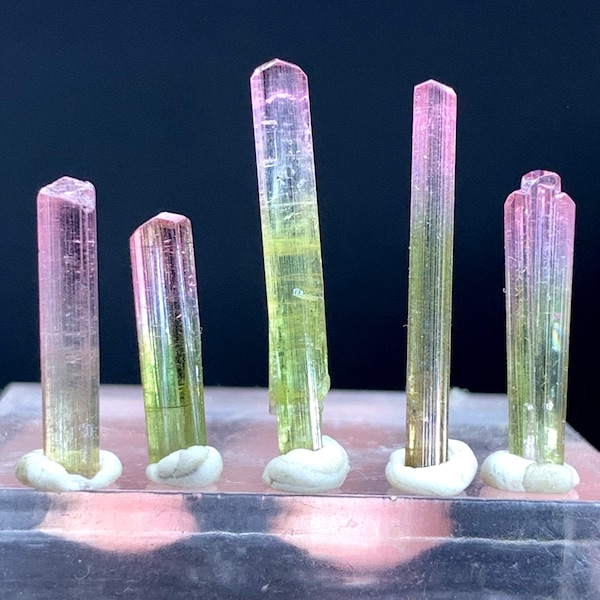 Natural Bi Colour Tourmaline Crystal Lot,Raw Minerals,Tourmaline Specimen ,Tourmaline Gems,Tourmaline Form Paprock Afghanistan Weight 15 Ct