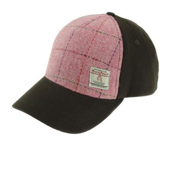 Casquette Harris Tweed Authentique - Luxe - Carreaux Rouille - Taille Unique Unisexe