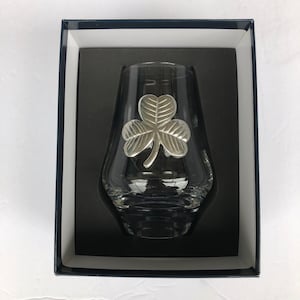 Pewter Whisky Tasting Glass - Irish Shamrock