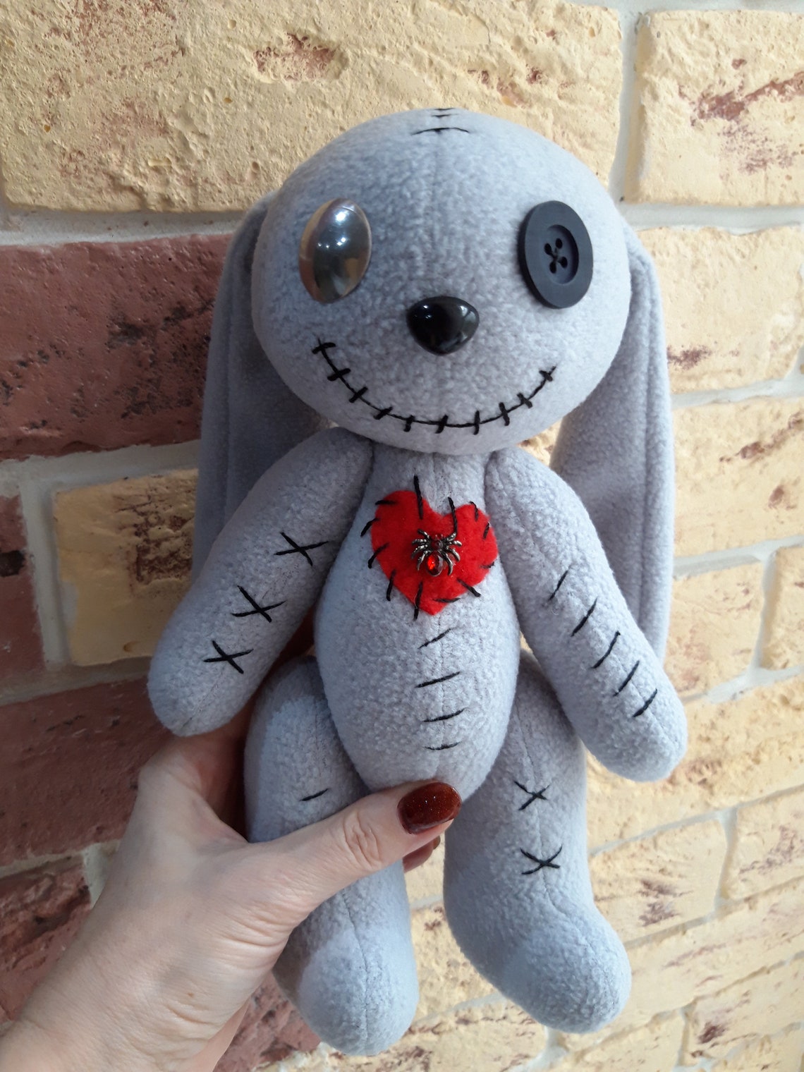 Ugly toy Creepy toy rabbit Voodoo doll Scary toys Etsy