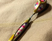 Celluloid Geometric Hatpin