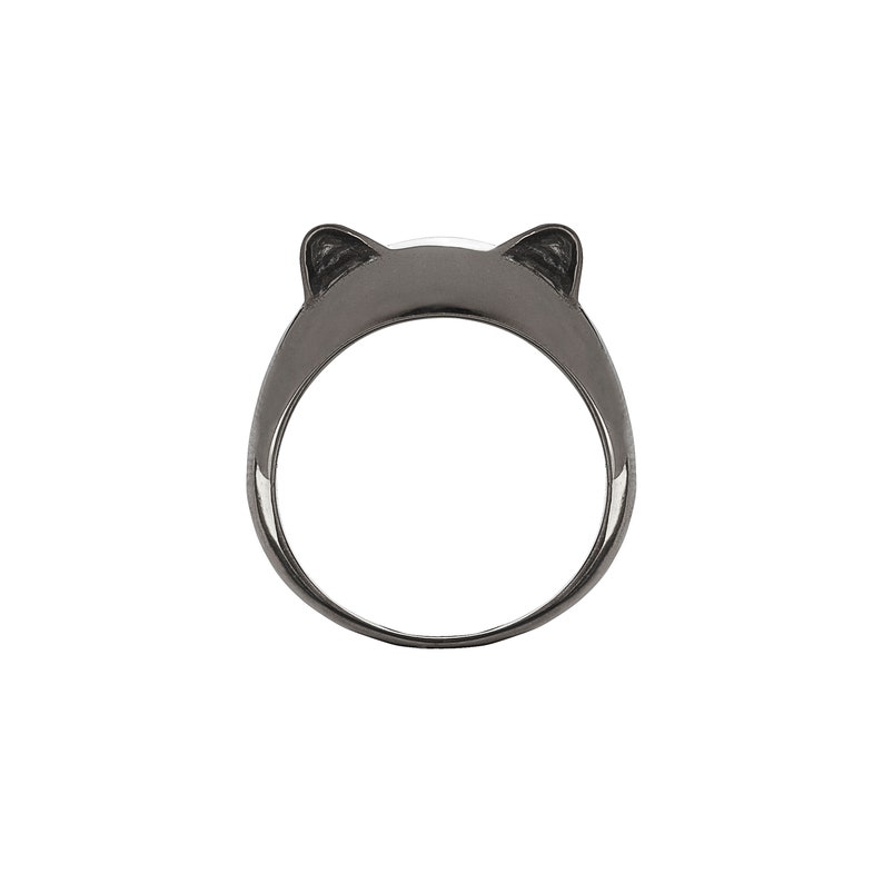 Cute Kitty Minimal Silver Ring Simple Cat Ring Silver 925 Gift For Cat Lovers