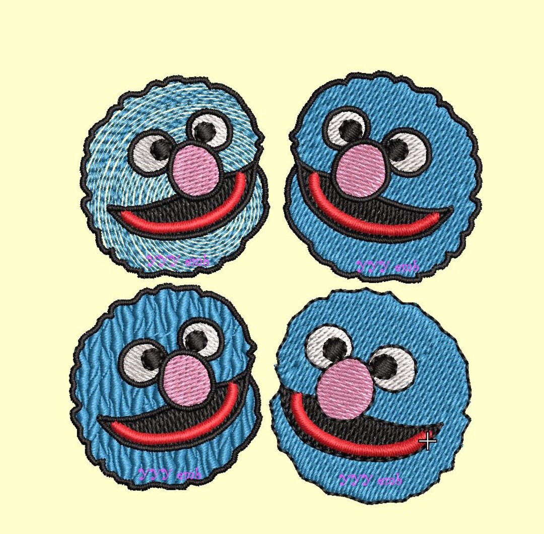 Grover Embroidery Machine Design - Etsy