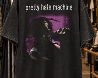 Vintage Nine Inch Nails T-shirt: Washed Cotton, Frayed Bootleg Style