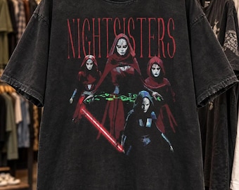 Vintage Washed Nightsisters T-shirt: Star Wars Clone Wars Graphic Tee