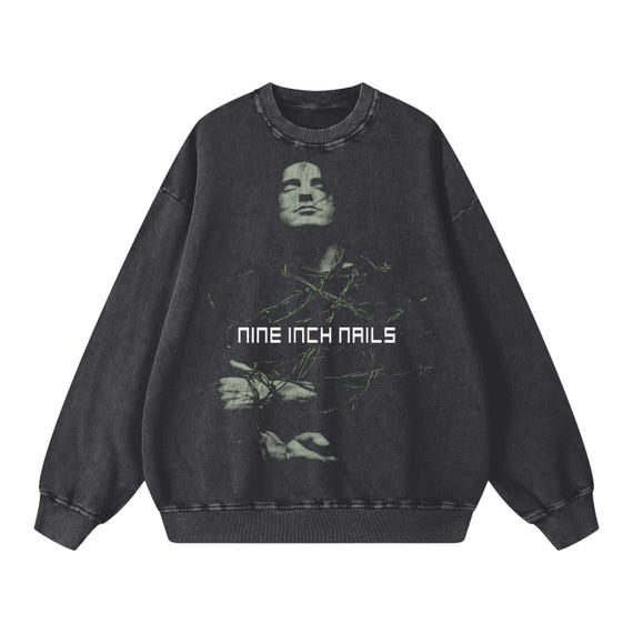 Vintage Nine Inch Nails Sweatshirt – 90s Trent Reznor Graphic, Distressed  Wash