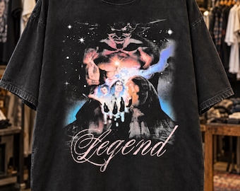 Vintage Washed Legend Movie T-shirt 80s Fantasy Film Graphic Tee, Retro Cult Classic