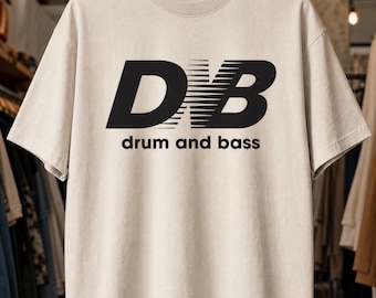 Drum and Bass Shirt, Dnb Graphic, Jungle Rave Streetwear, Electronic Music, Club Culture, Relaxed Fit