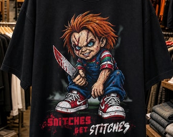 Chucky Halloween Shirt, Horror Movie T, Killer Doll, Slasher, Spooky Season