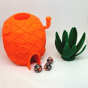 3D Printed Dice Tower Spongebob Pineapple image 4