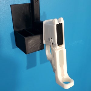 Vertical Sporting Pew Pew Wall Mount with Mag Sleeves 3D Printed image 5