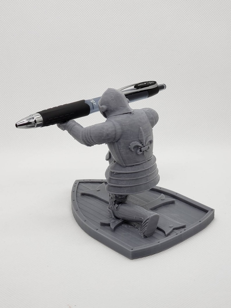 Medieval Knight Pen Holder 3D Printed NEW VERSION Custom Etsy Canada