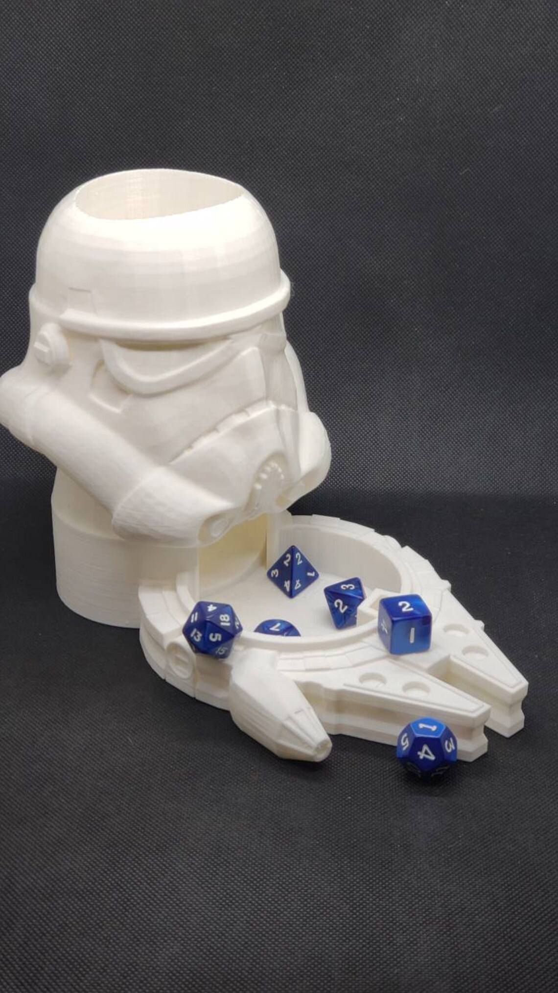 Stormtrooper Millennium Falcon 3D Printed Dice Tower Star Wars Etsy