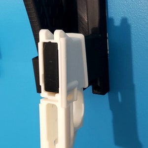 Vertical Sporting Pew Pew Wall Mount with Mag Sleeves 3D Printed image 3