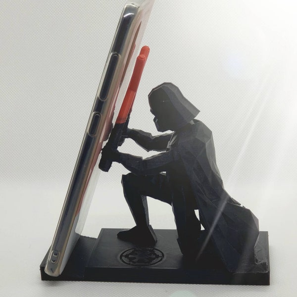 3D Printed Darth Vader Phone Display Stand- Custom Made Office Accessories