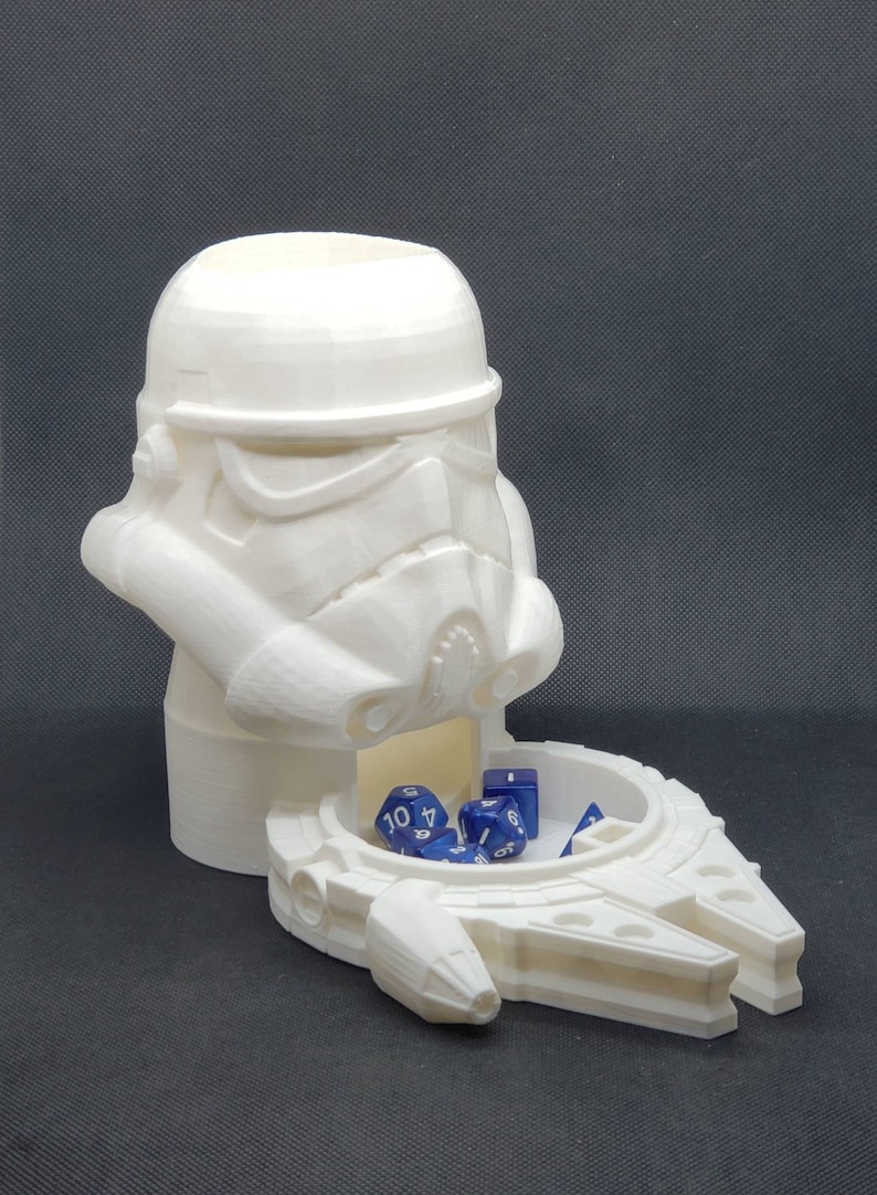 Stormtrooper Millennium Falcon 3D Printed Dice Tower Star Wars Etsy