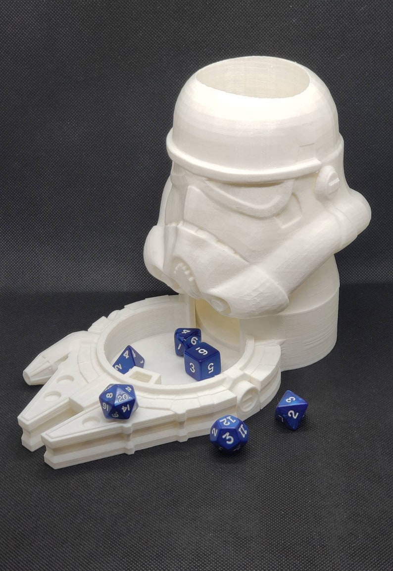 Stormtrooper Millennium Falcon 3D Printed Dice Tower Star Wars Etsy
