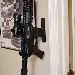 Sporting Rifle Vertical Wall Mount - 3D Printed