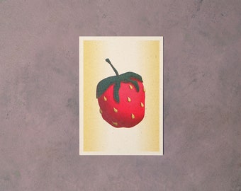 A6 Wydruk Truskawkowy