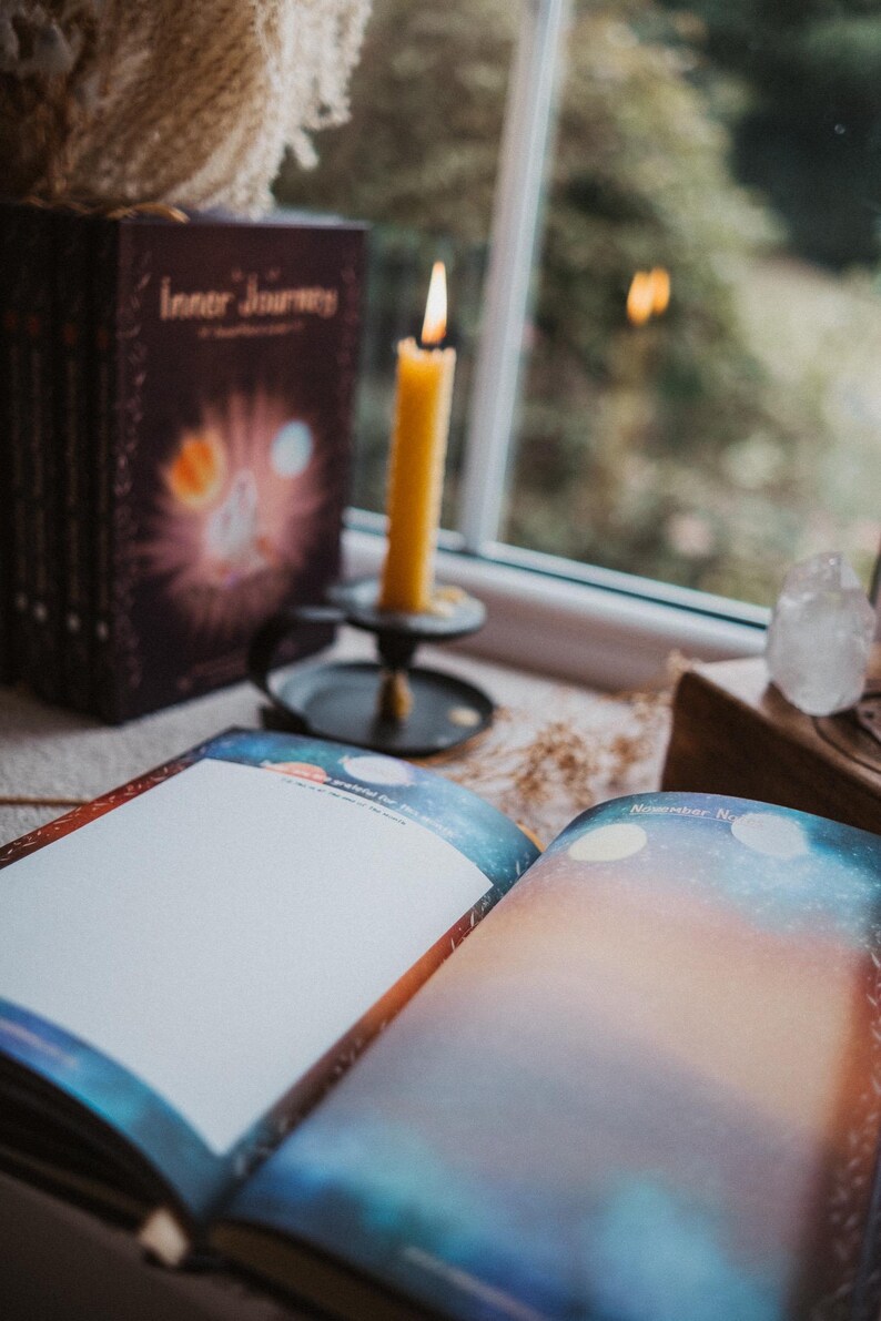 Annual Mindful Journal - Journaling | Positive | Celestial | Calendar ...