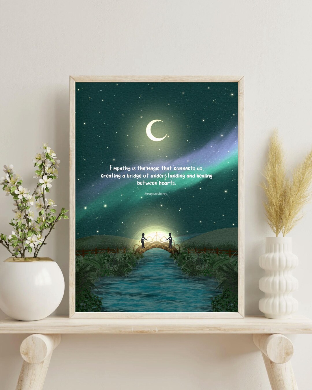 The Empathy Bridge | Wall Print | Spiritual Universe Art | Magick ...
